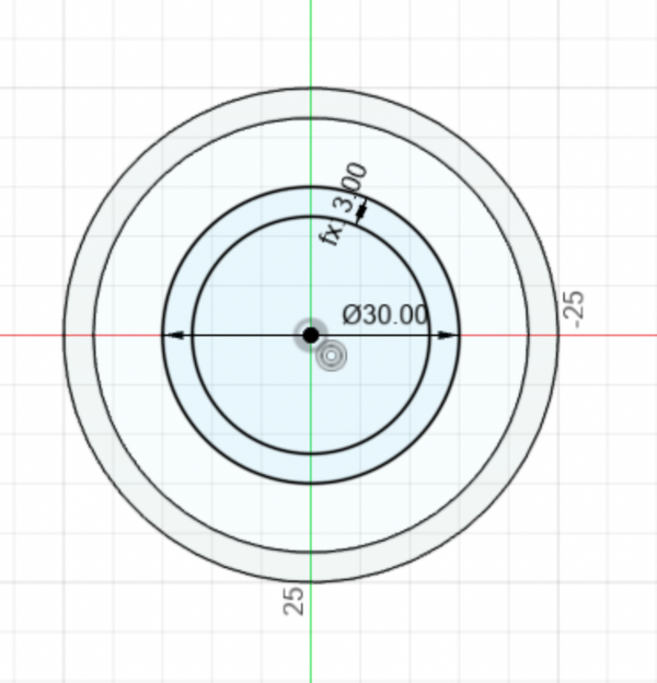 Sketch of two circles