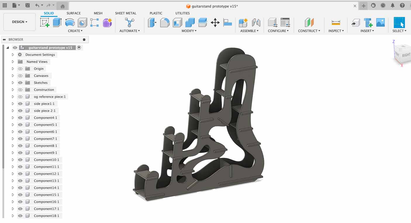 Guitar Stand CAD