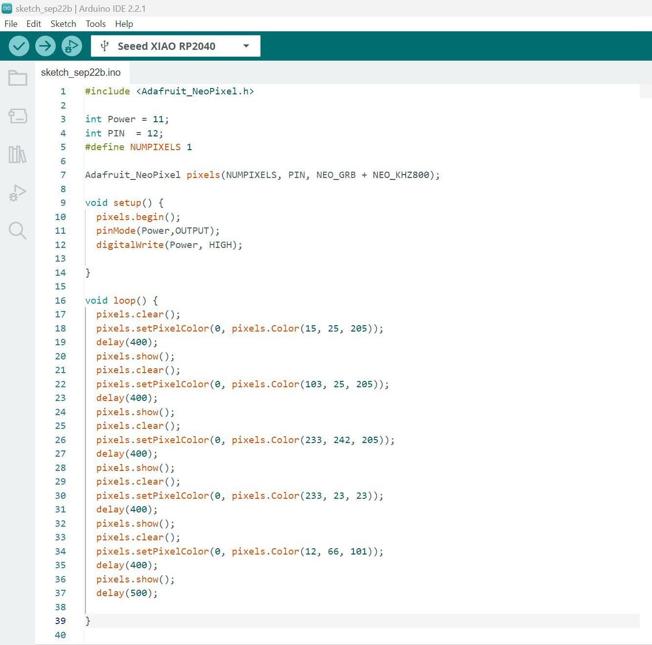 Mateo's HTMAA EMBEDDED PROGRAMMING