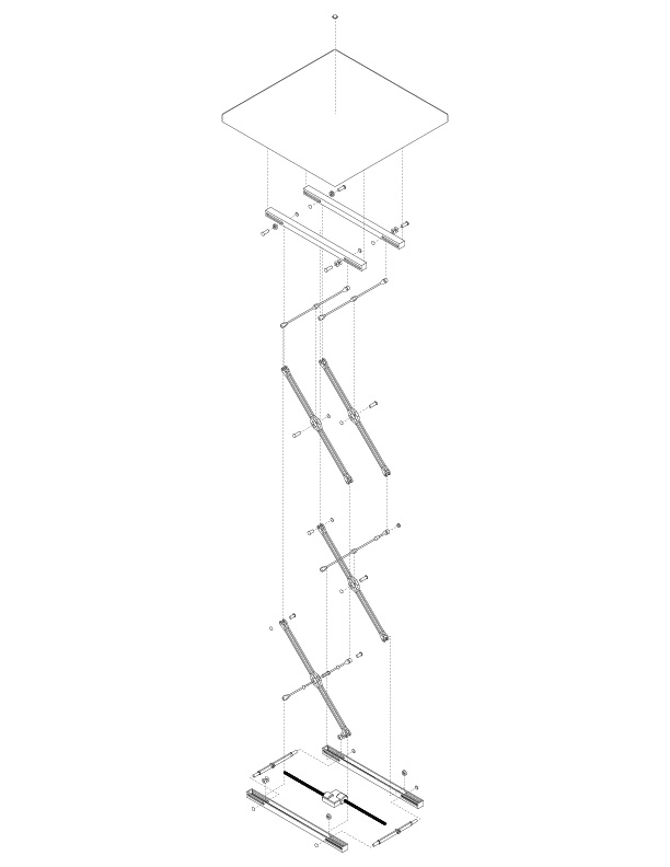 first idea of a responsive night-stand, that can only stand at night