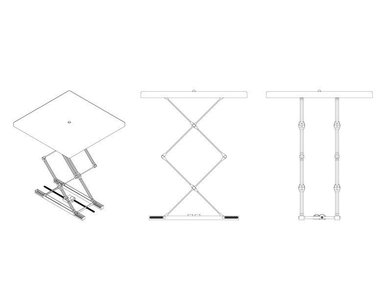 first idea of a responsive night-stand, that can only stand at night