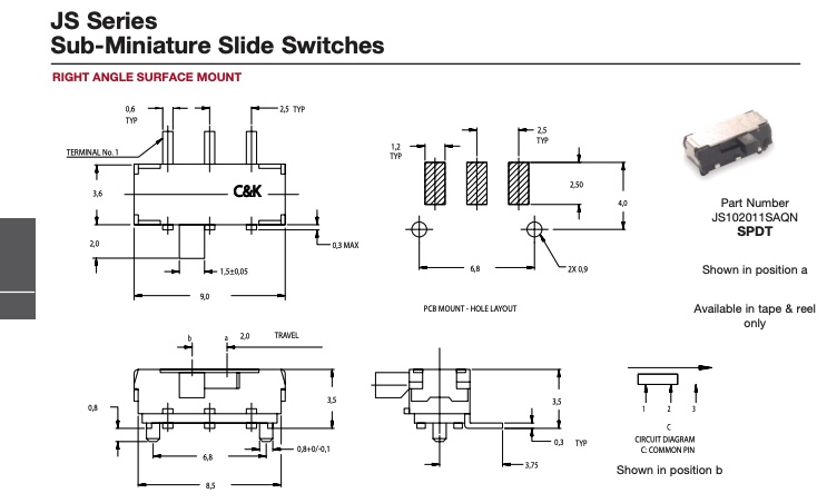 data sheet switch