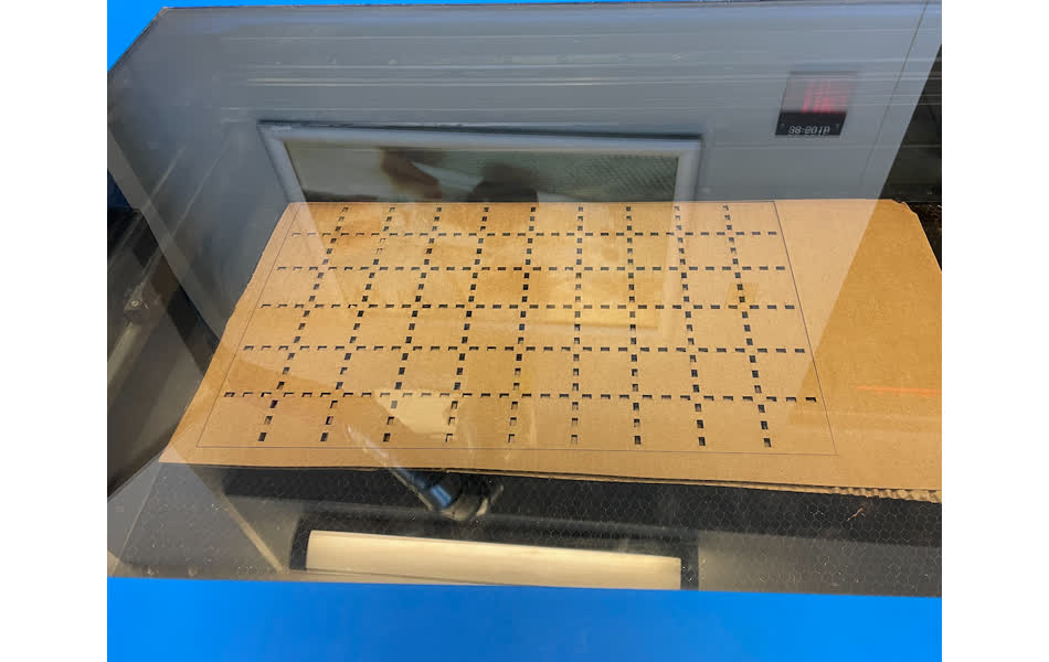 Laser cutting the base