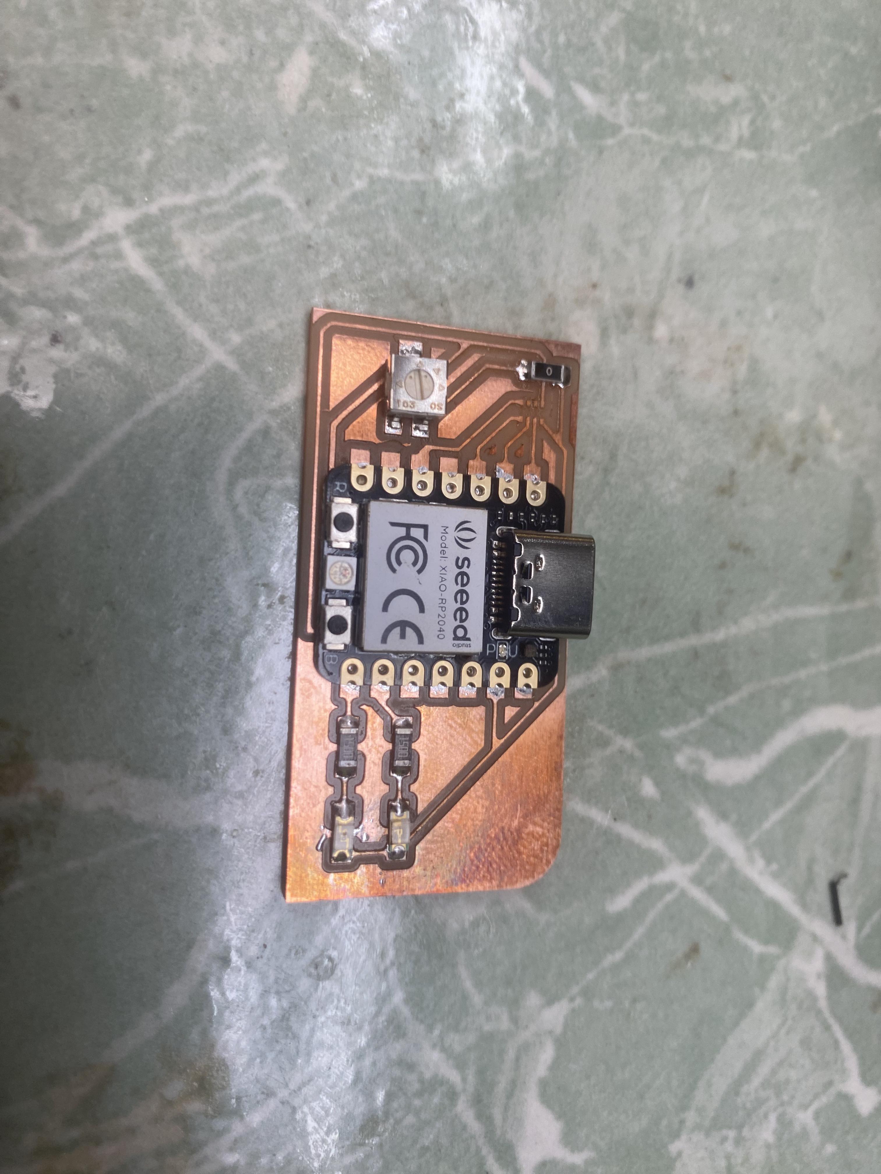soldered PCB