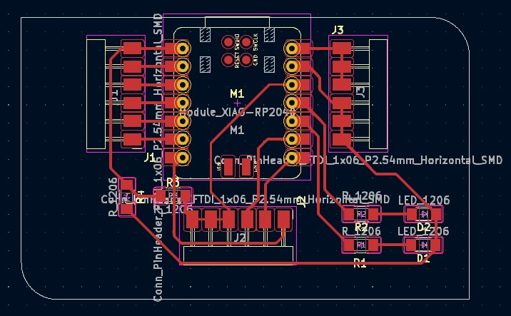the new PCB layout