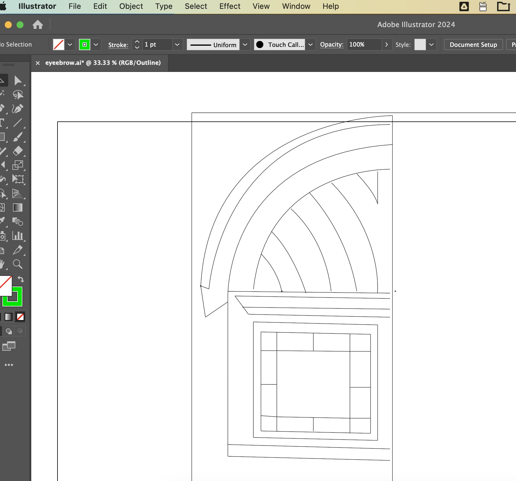 Adobe Illustrator Dormer with Background Removed