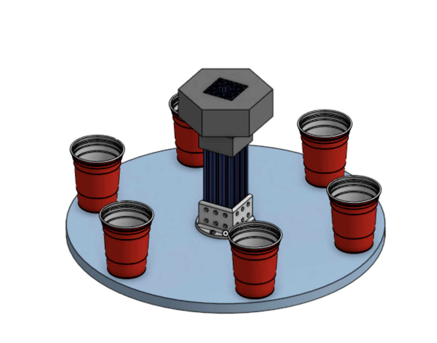 Initial CAD design of the turn table