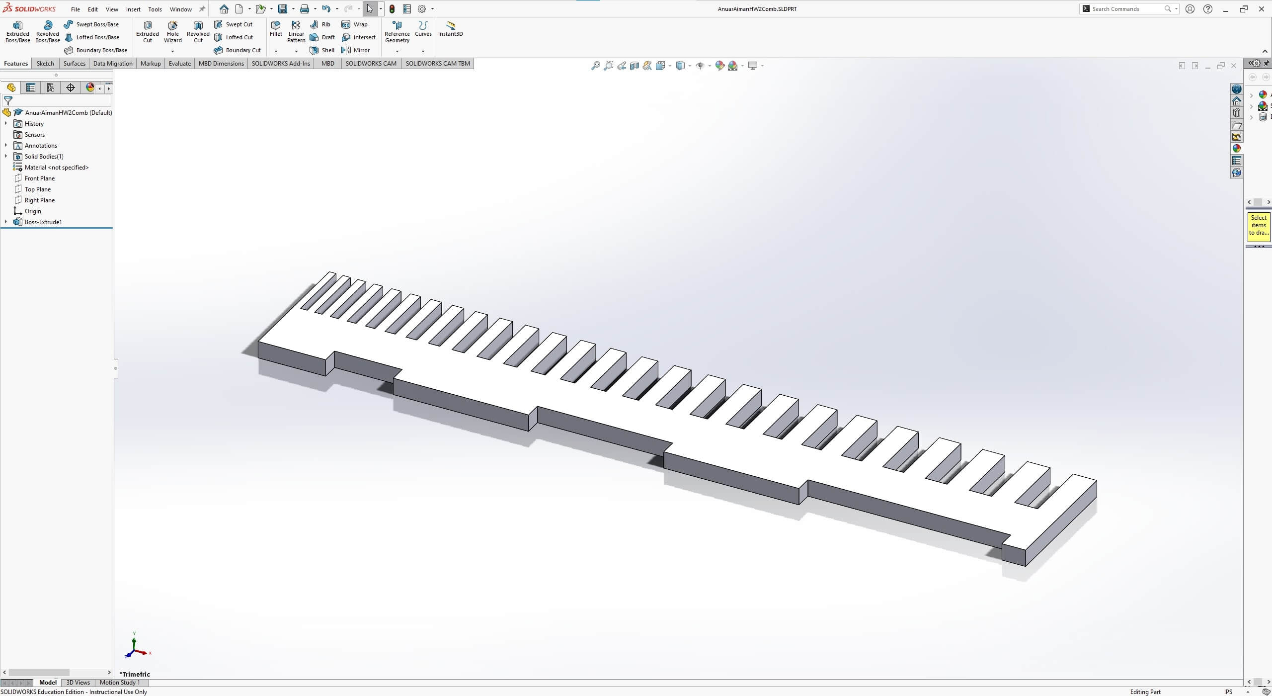 Solidworks Cardboard Material