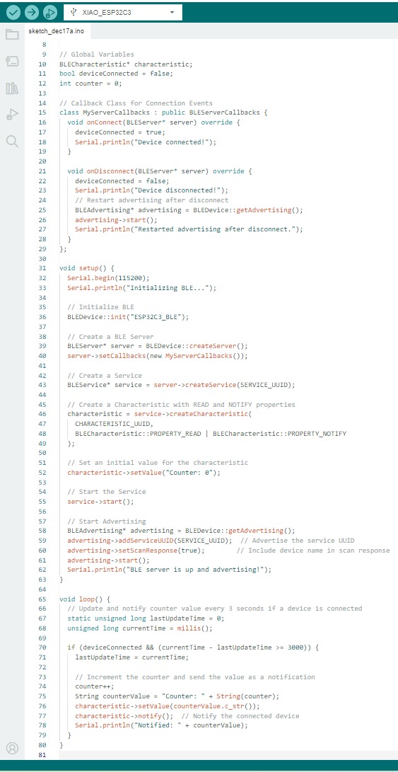 Anthony's code for Bluetooth counter