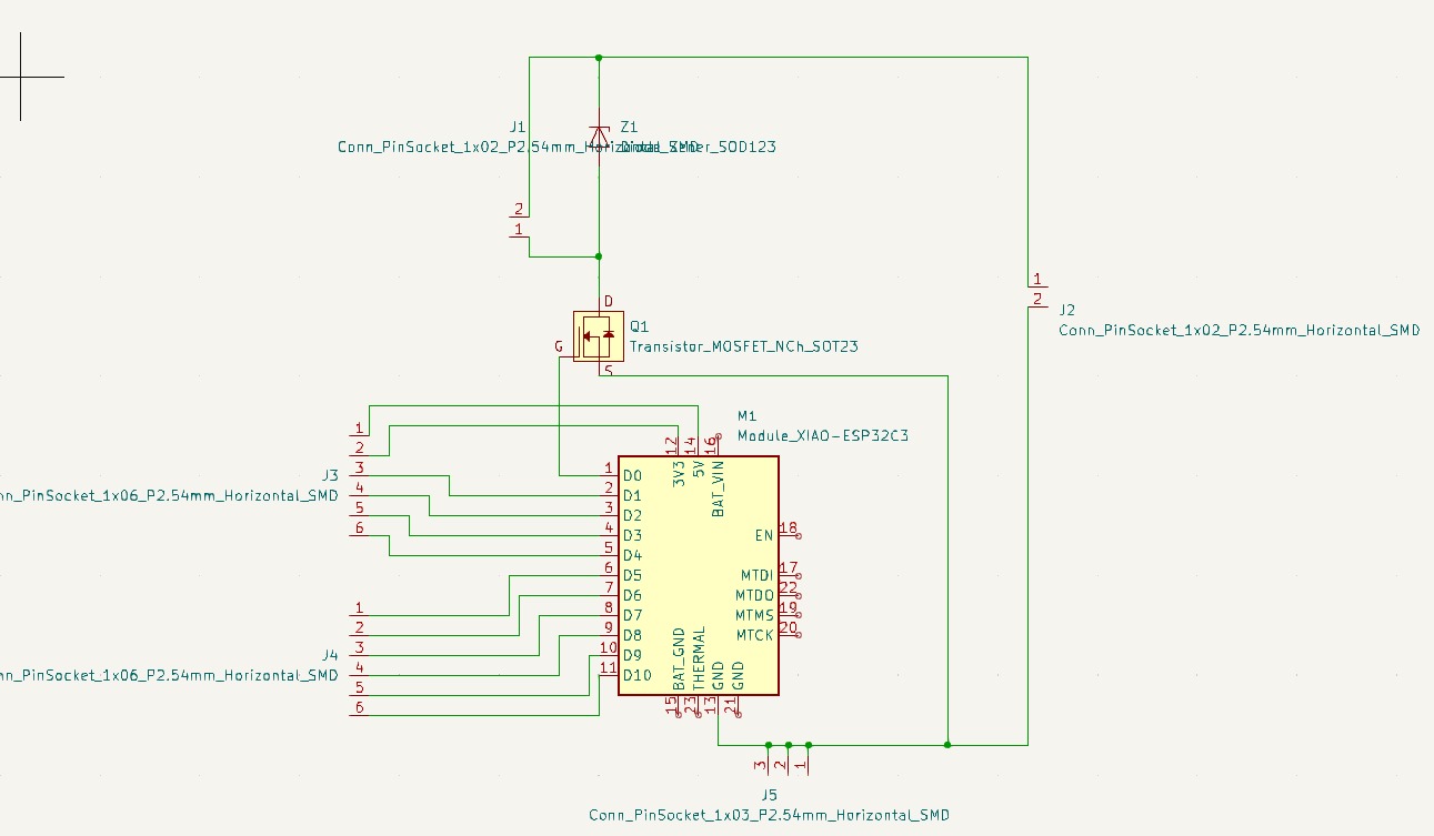 Schematic design in KiCad