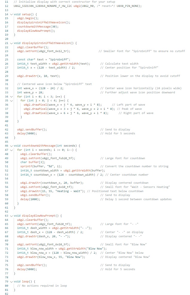 Arduino code for SSD1306