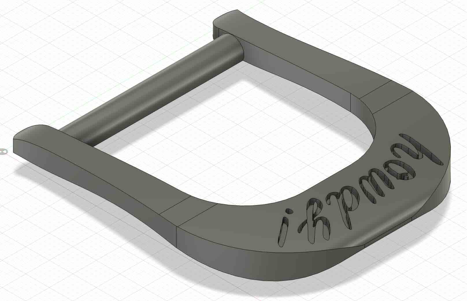  CAD design for new belt buckle 