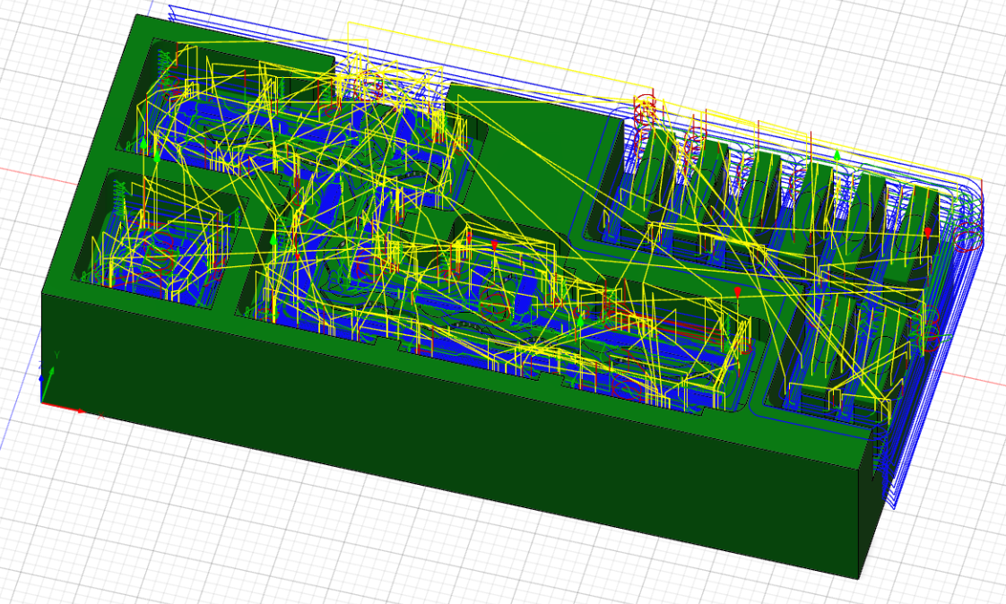 Mold toolpaths