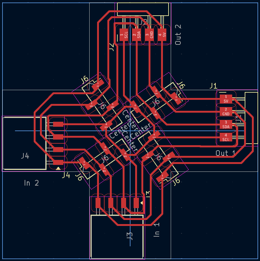 Frame PCB with surface-mount pads