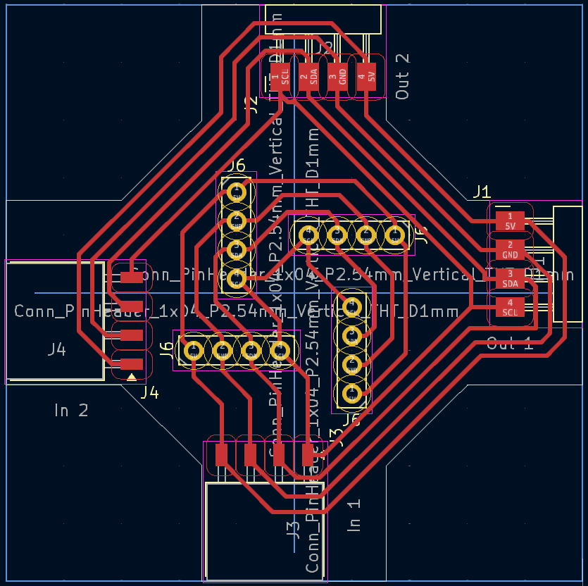 Frame PCB with rotational symmetry