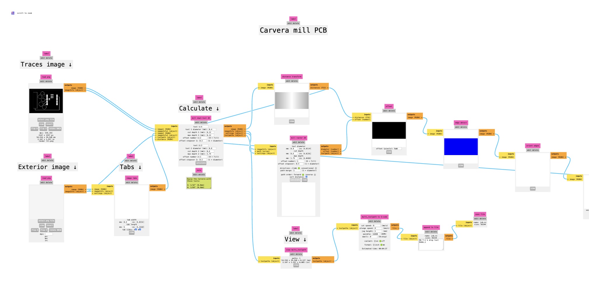 PNG to G-code conversion