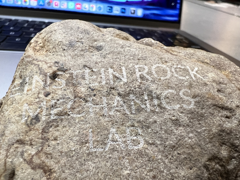 Einstein Rock Mechanics Lab Engraving