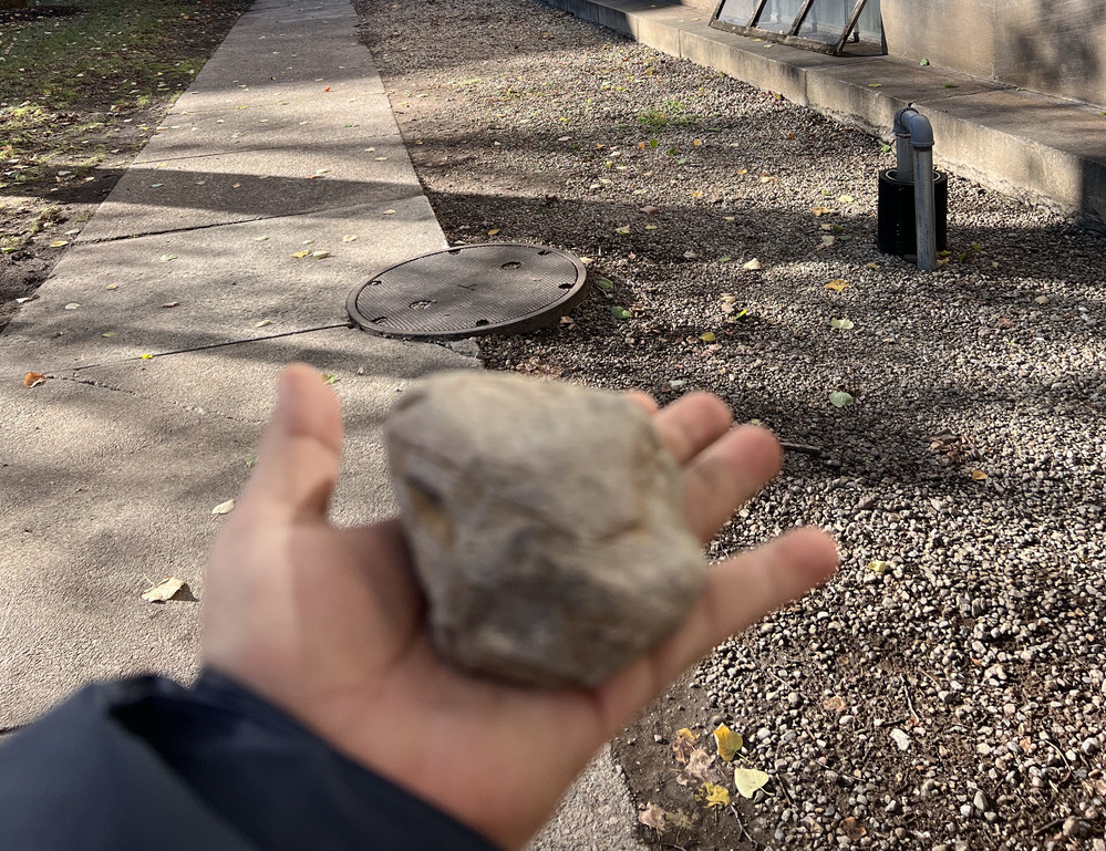 Rock Found Outside Building 1