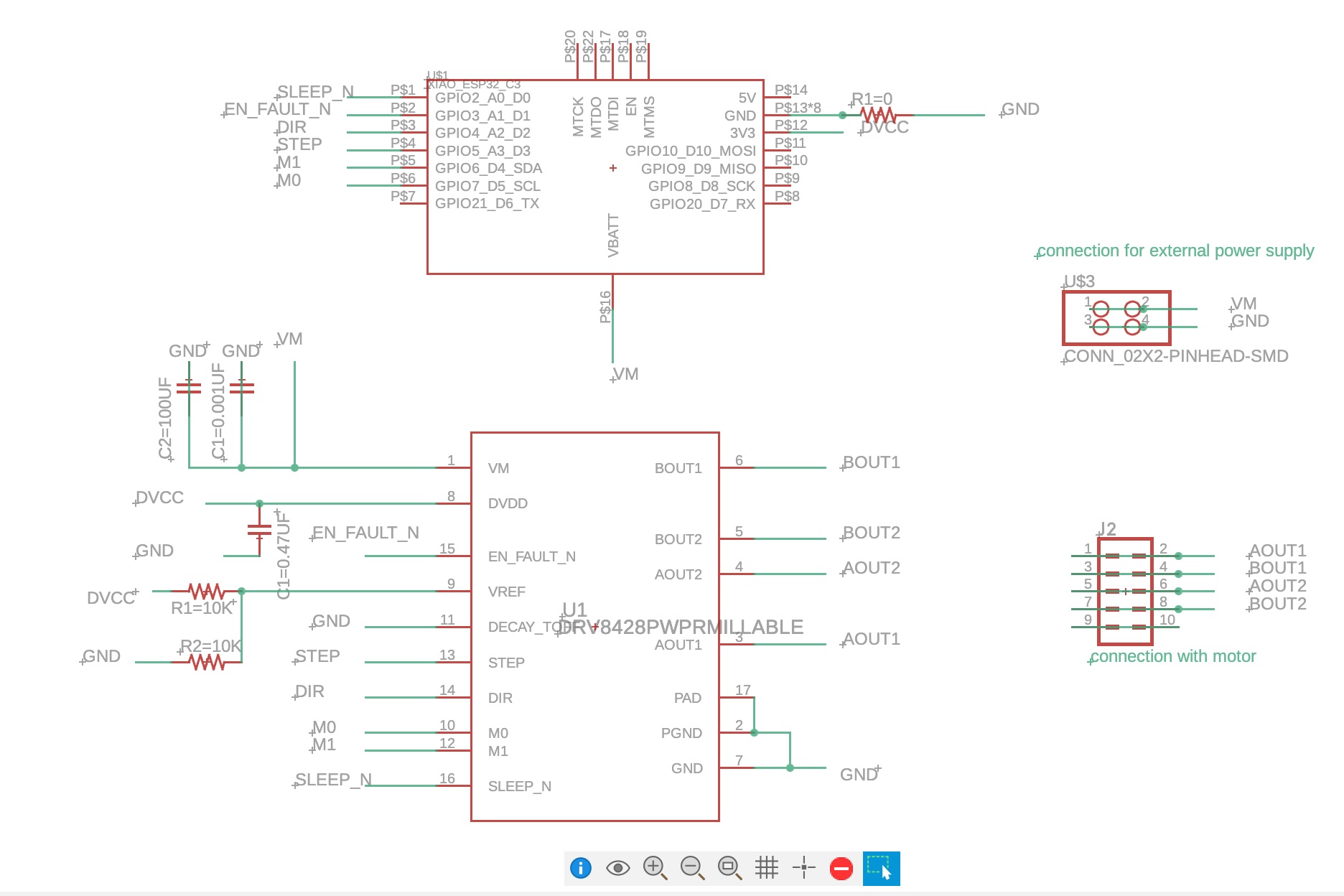 Stepper motor PCB schematic