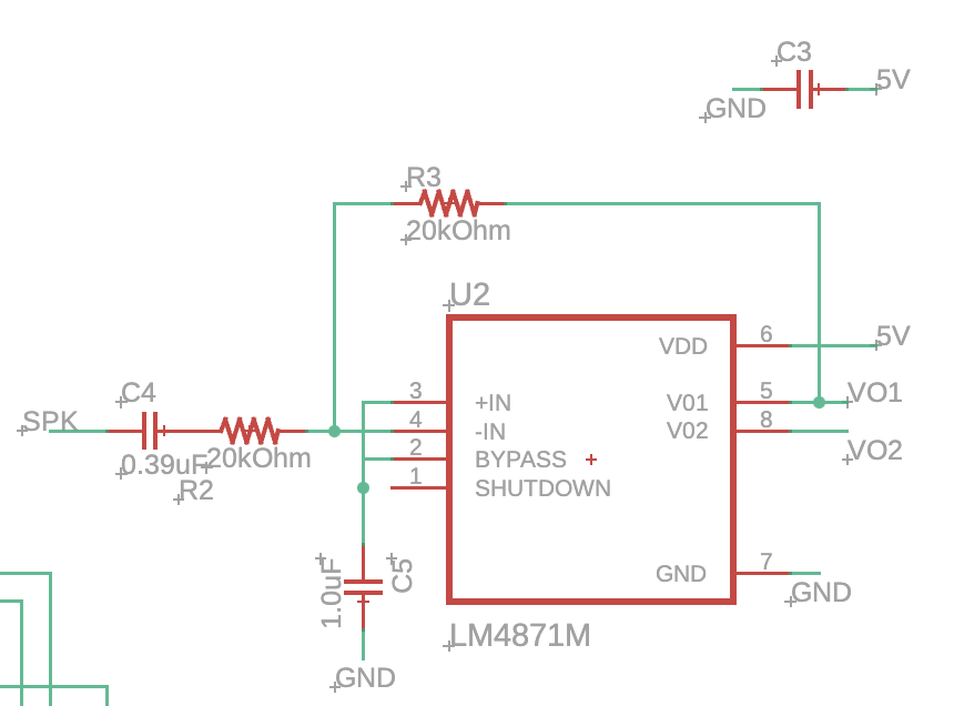 LM4871 Amplifier Circuit