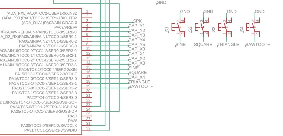 Capacitive Touch Schematic