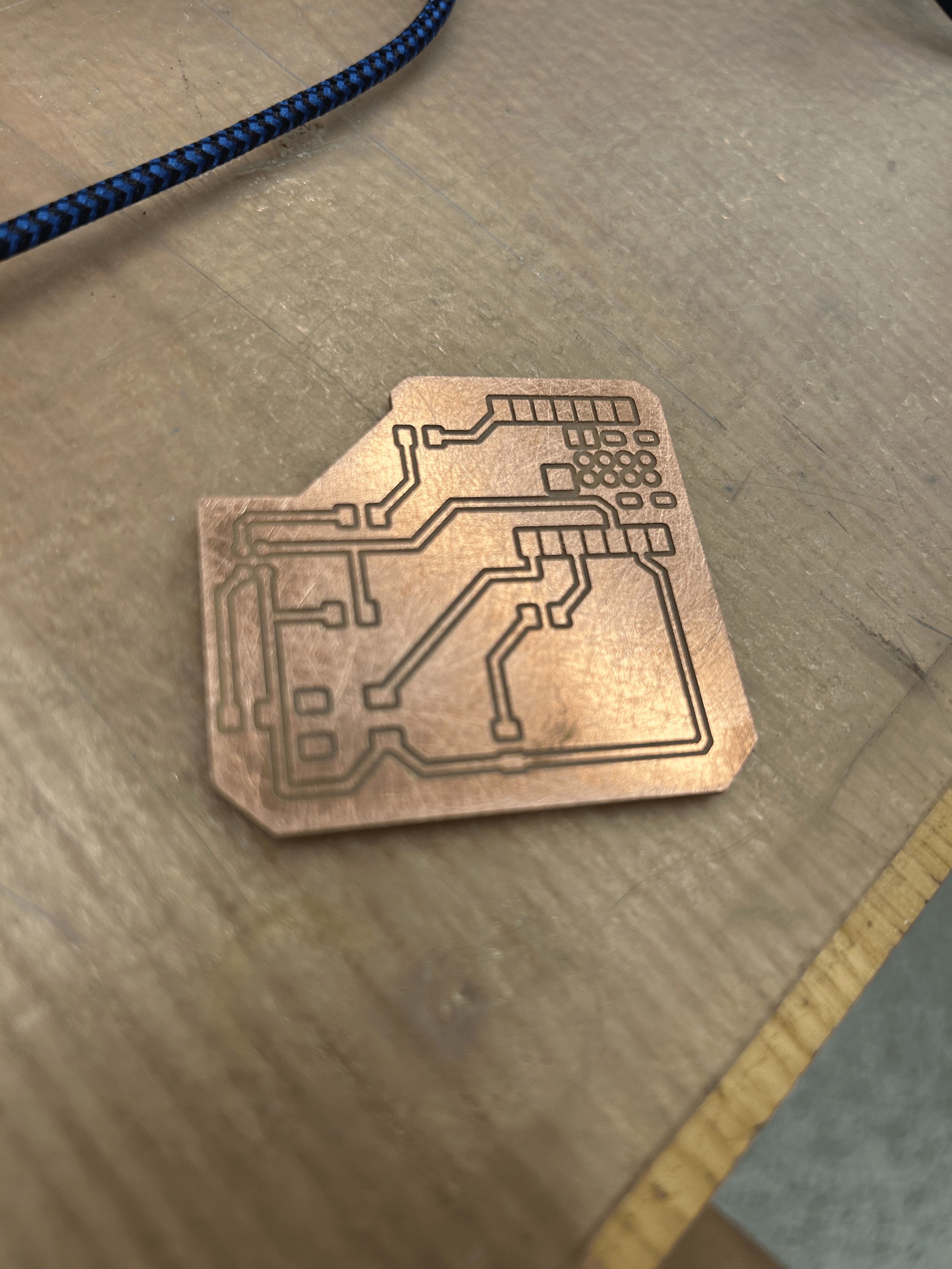 Newly Milled PCB with Capacitor Added