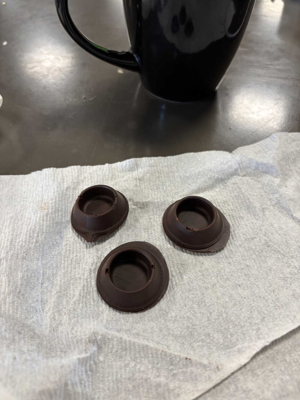 First batch of cat bowls chocolate!