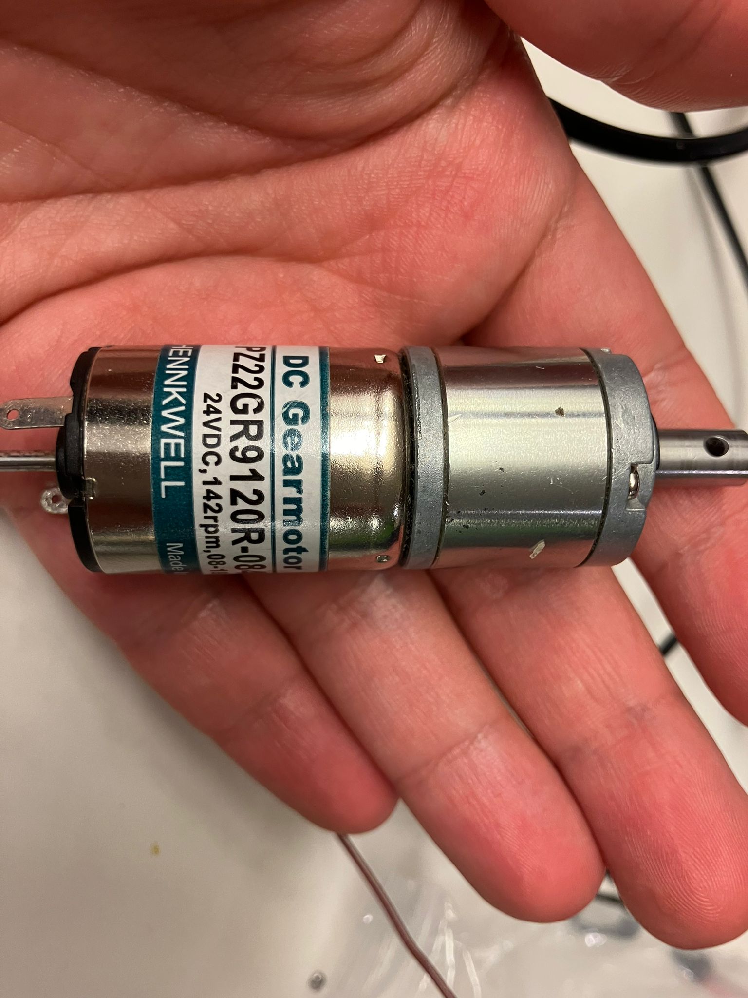 Large DC brushed motor power measurement