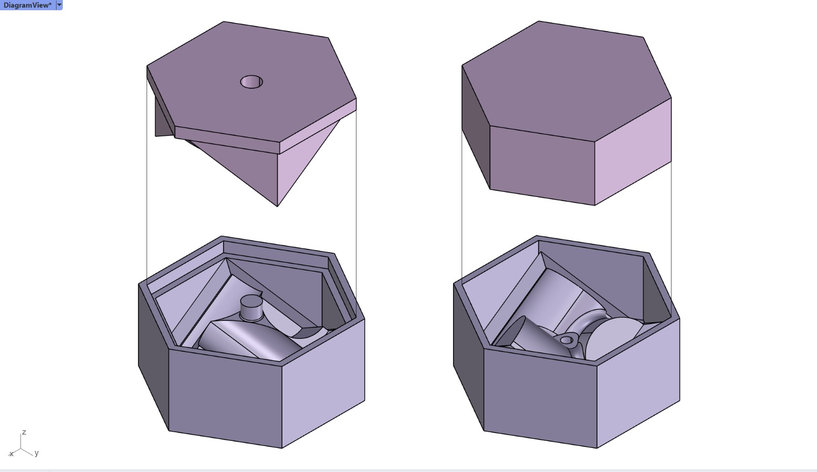 Silicone mold diagram