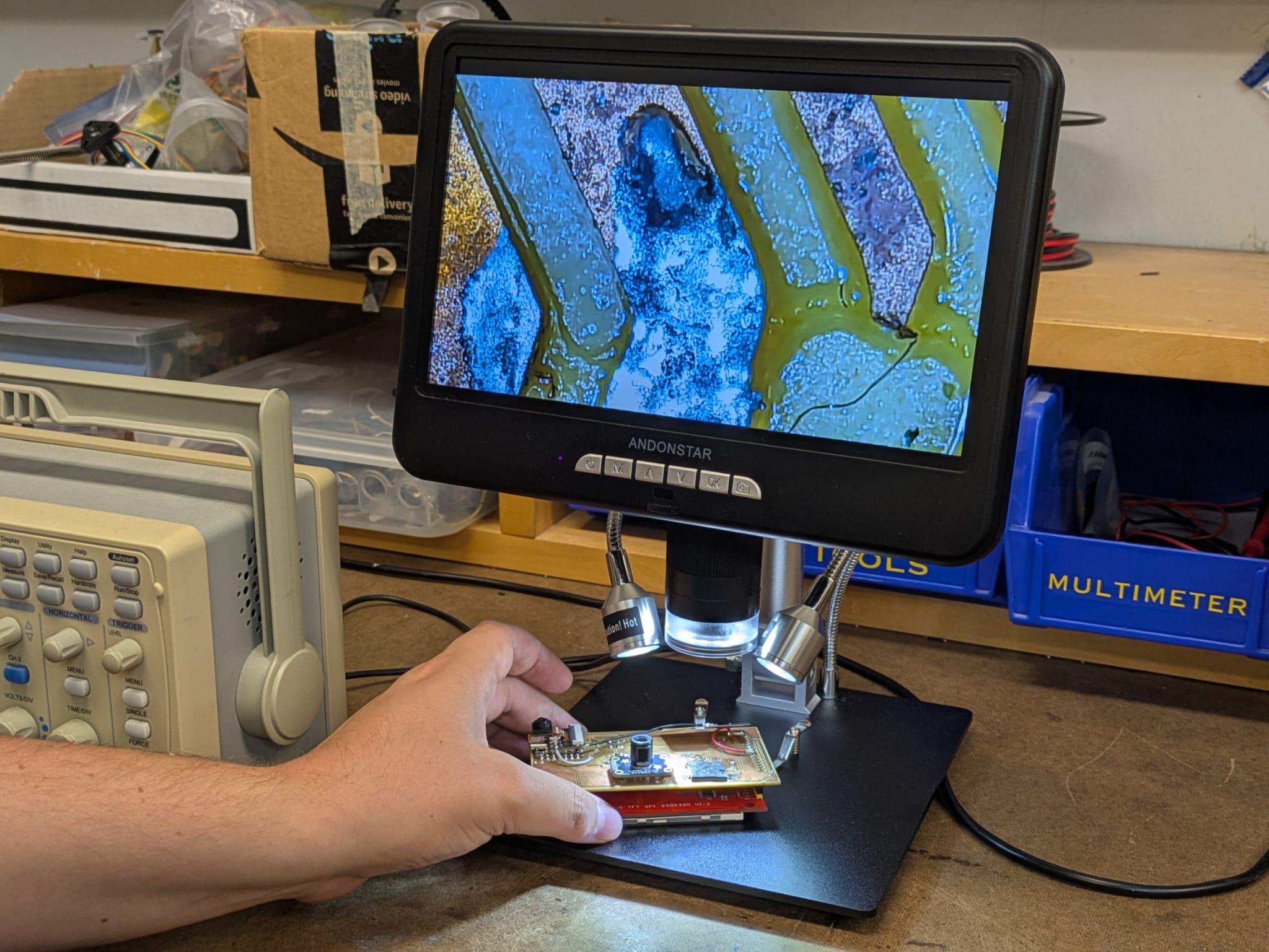 Gert using magnification device