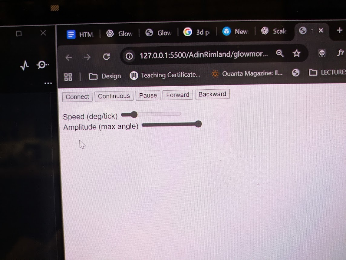 Glowmorph Control Panel