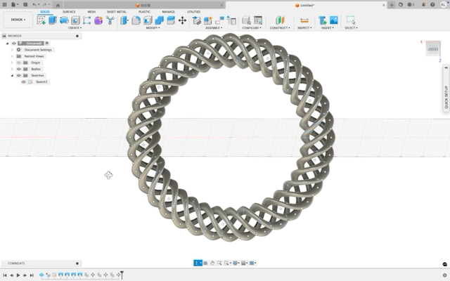Torus Knot CAD Model