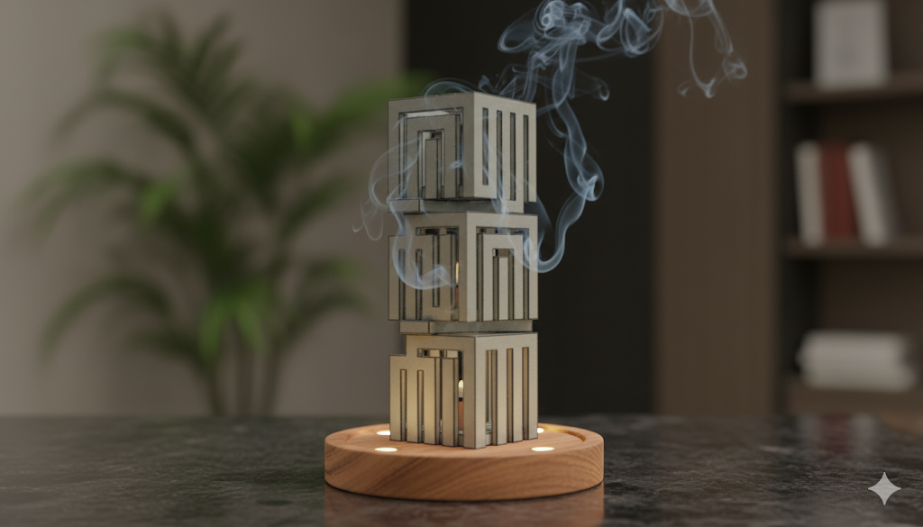 3D Incense Diffuser Rendering