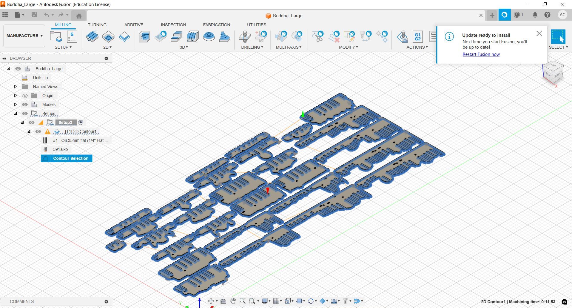 Buddha Contour Profile