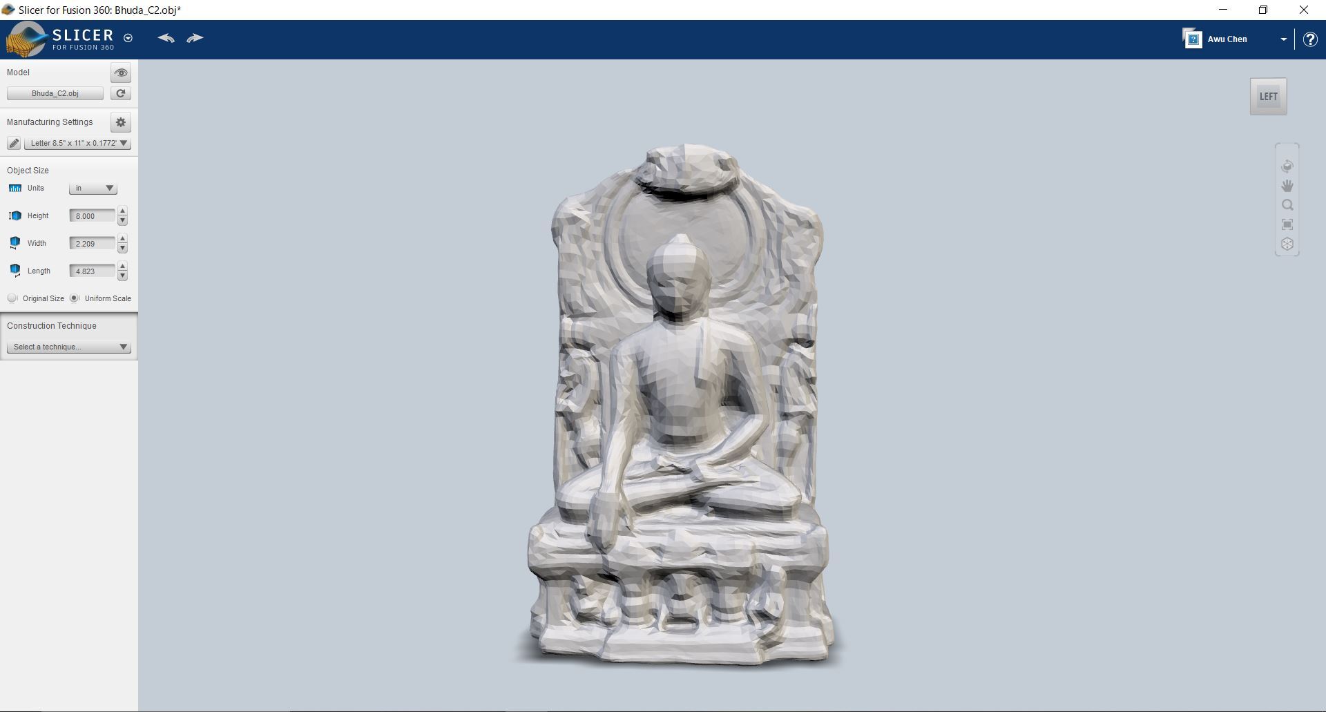 Buddha Top-Bottom Slicing