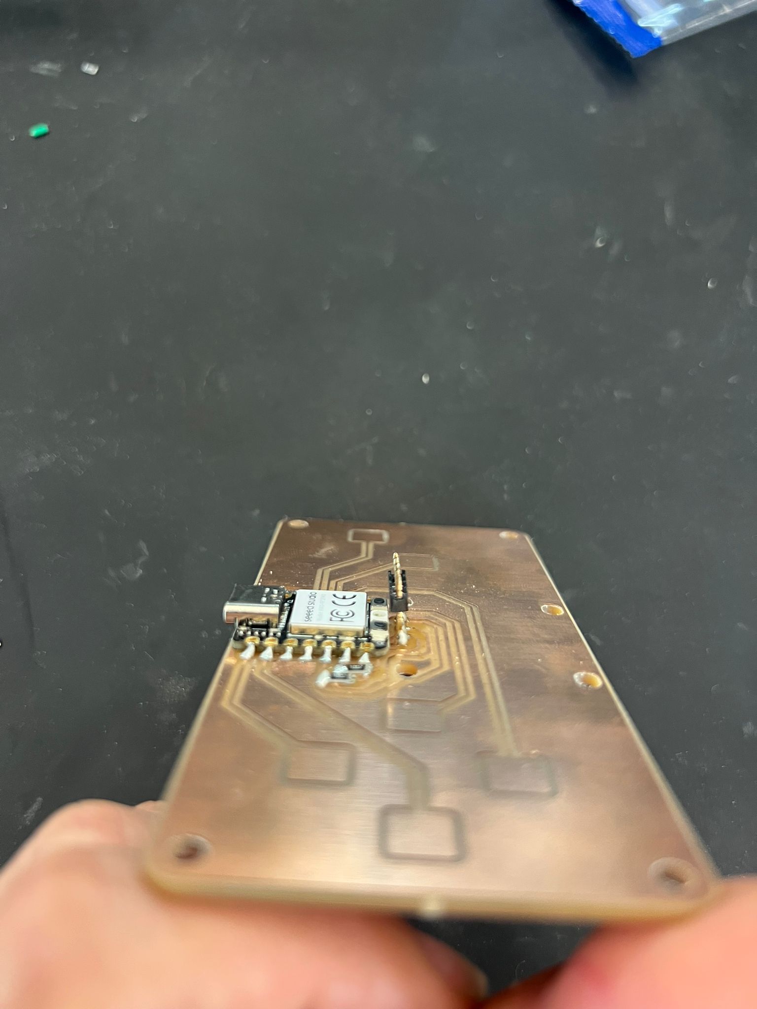 Side view of the controller during debugging