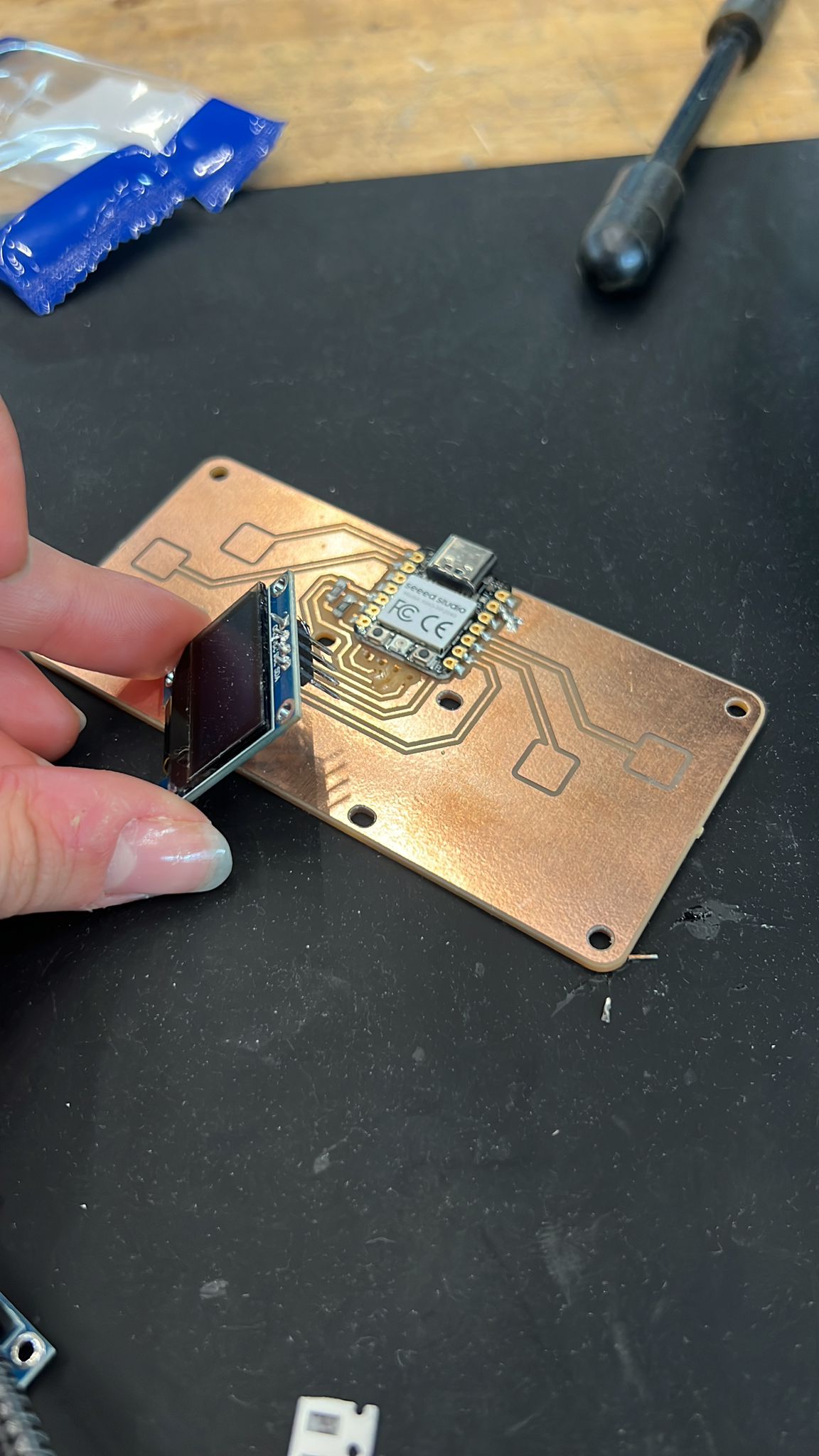 Top view of the controller when it was not working