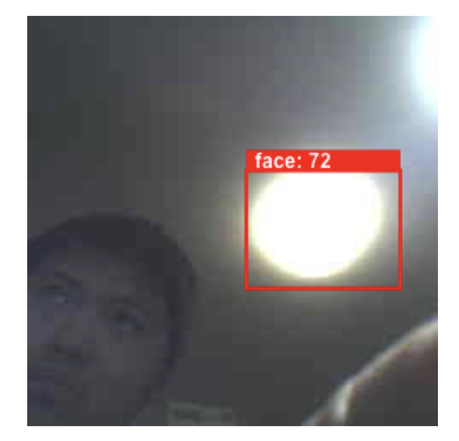 Face detection false positive.