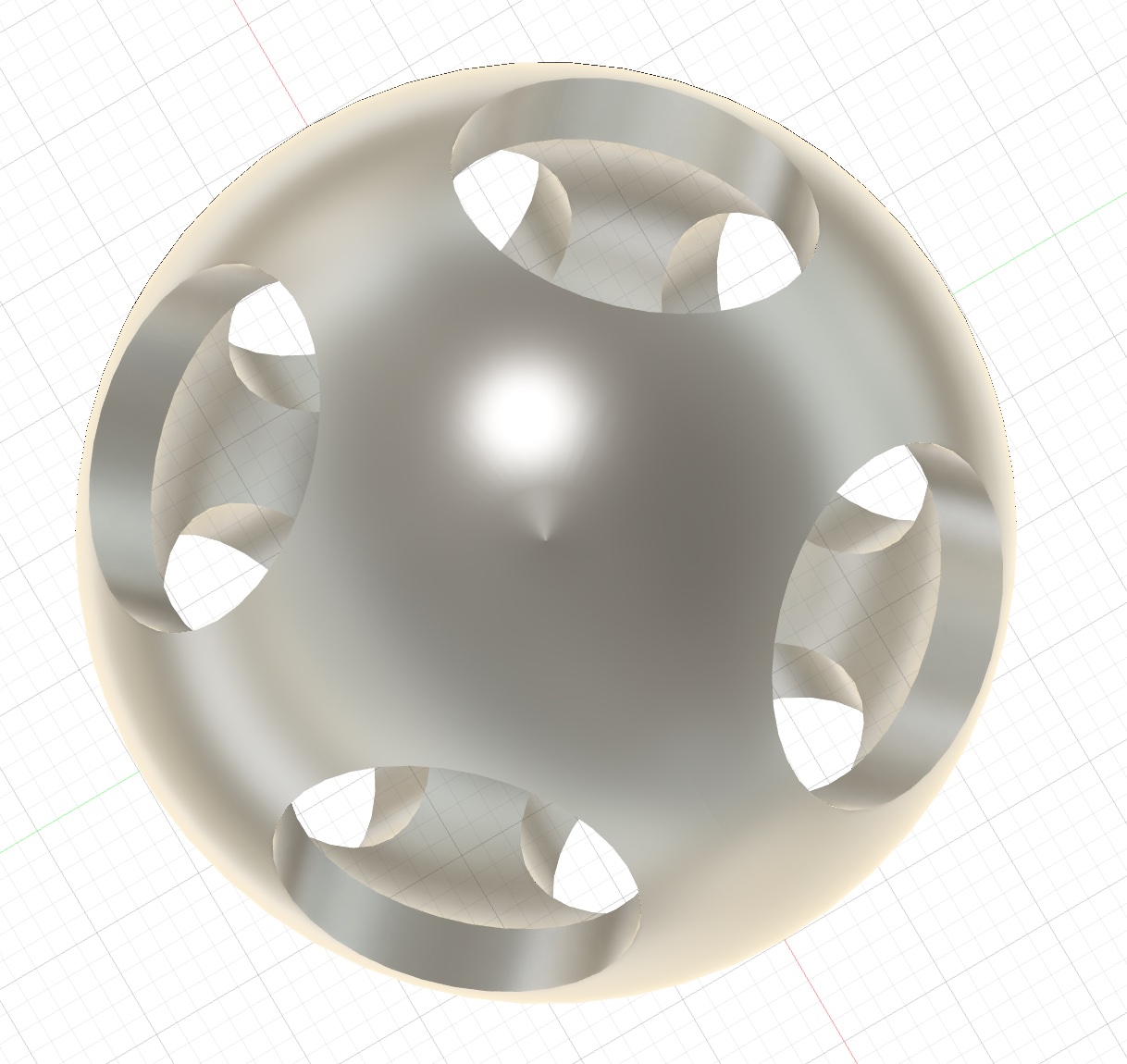 Eight cutouts of the first shell.