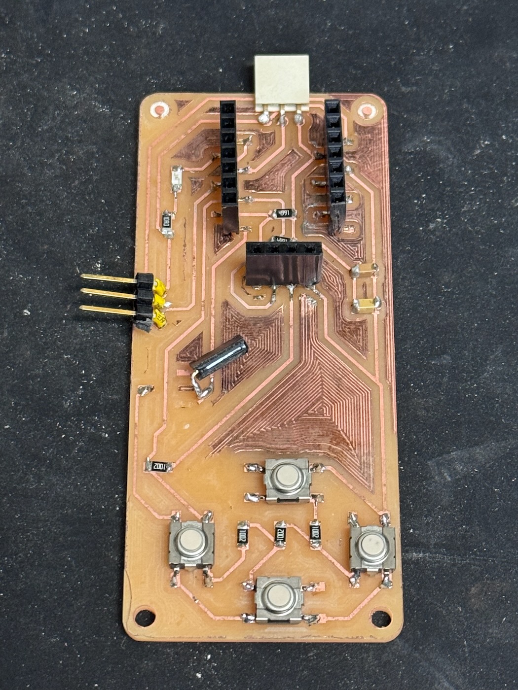 First iteration of cat counter PCB.