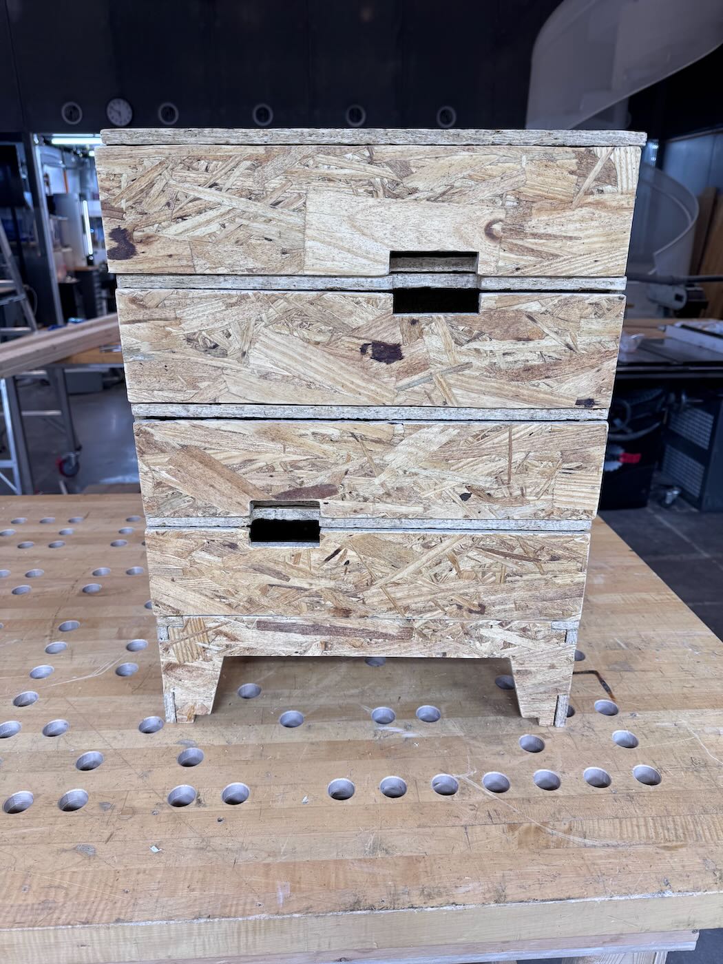 Front view of the finished dressed.