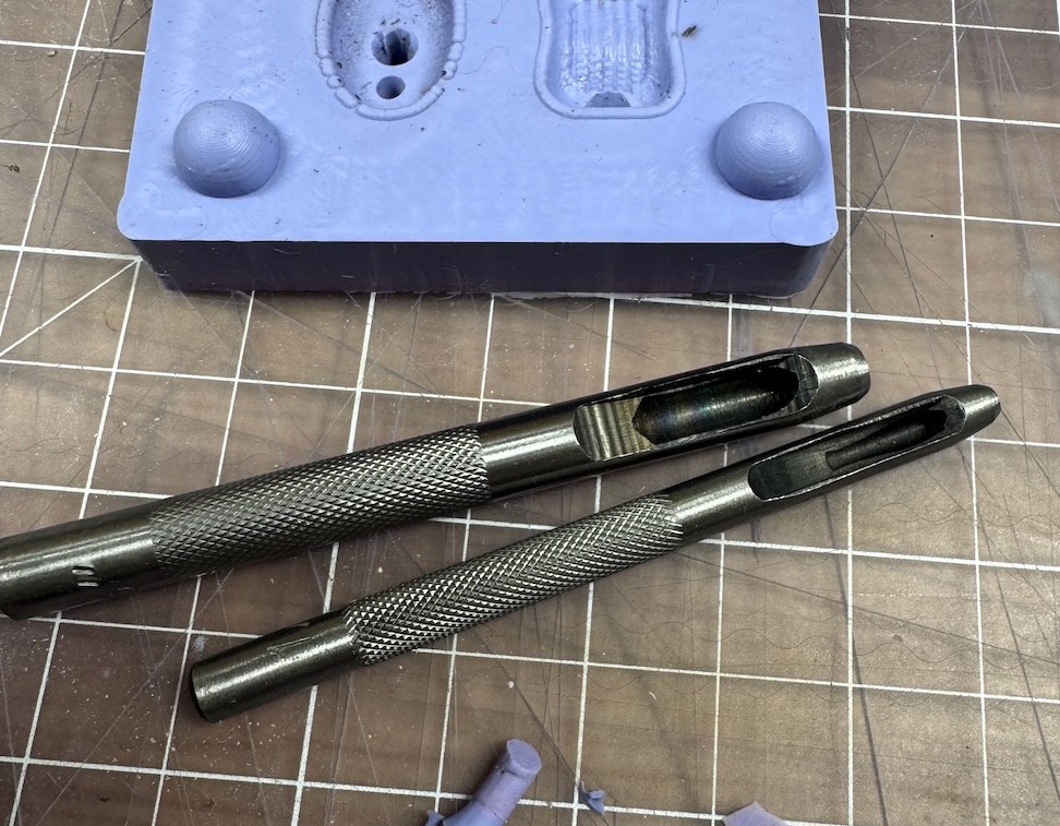 Improved holes using hole puncher tool.