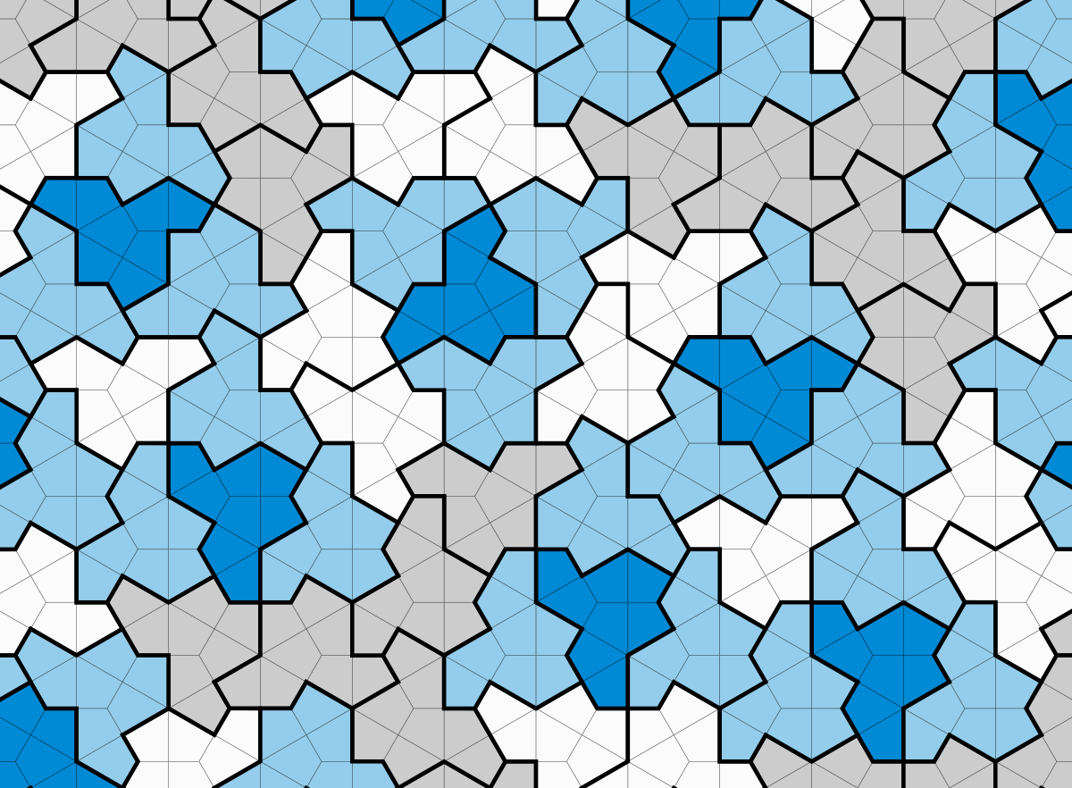 Hat aperiodic monotiles.