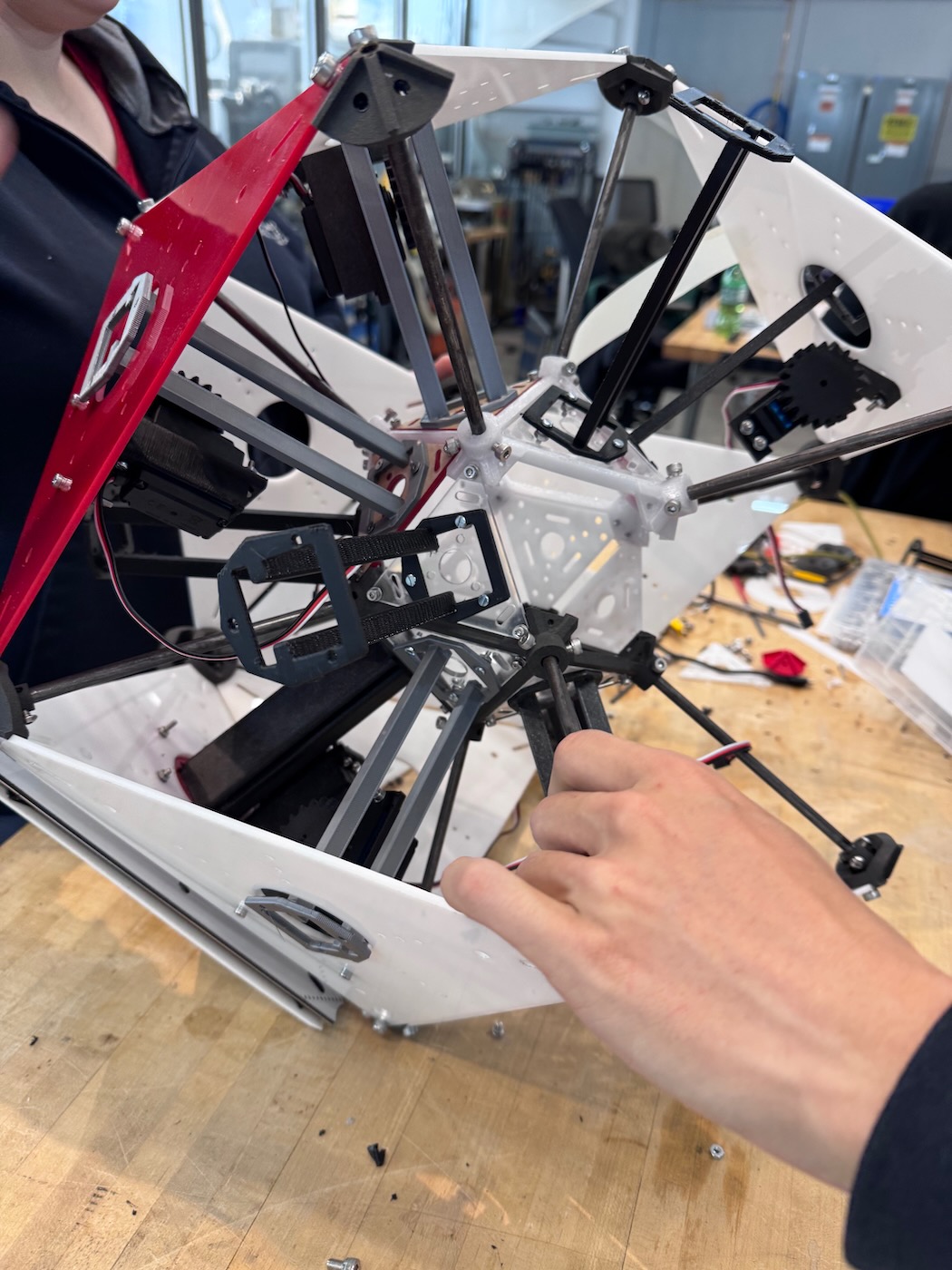 Internal frame assembly.