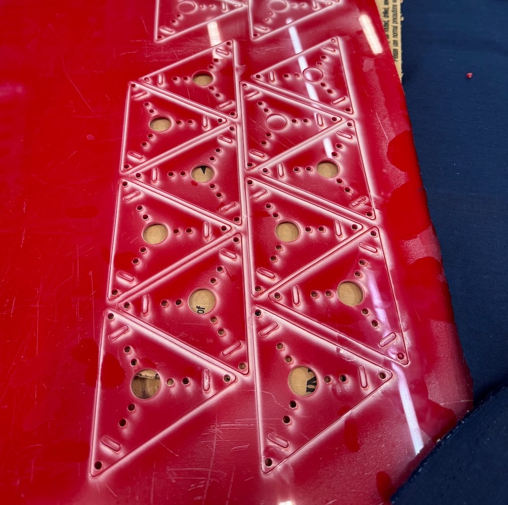 Failed cuts of inner triangles.