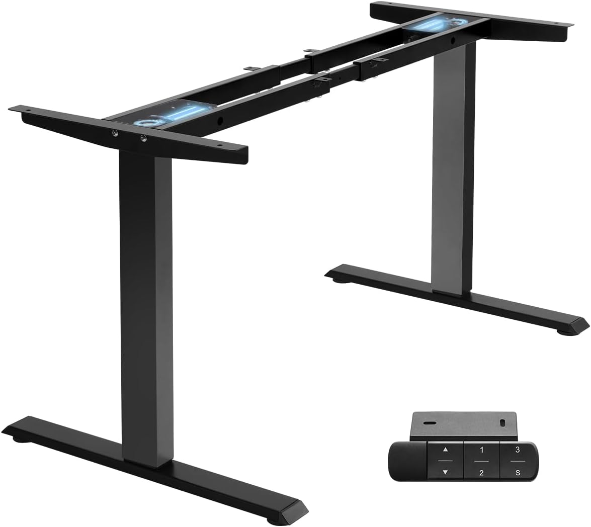 Standing desk frame
