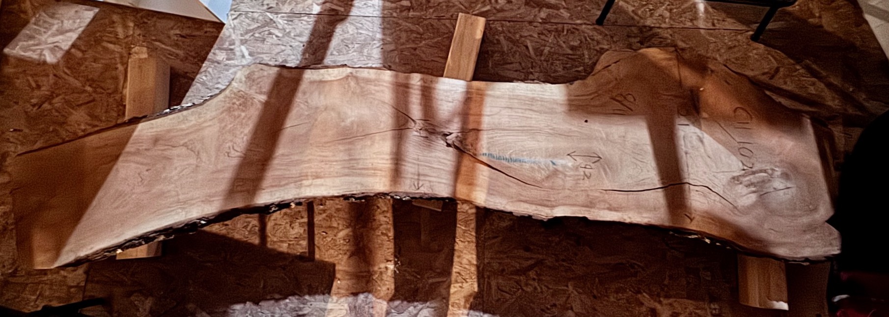 7'6&quote; Cherry wood slab