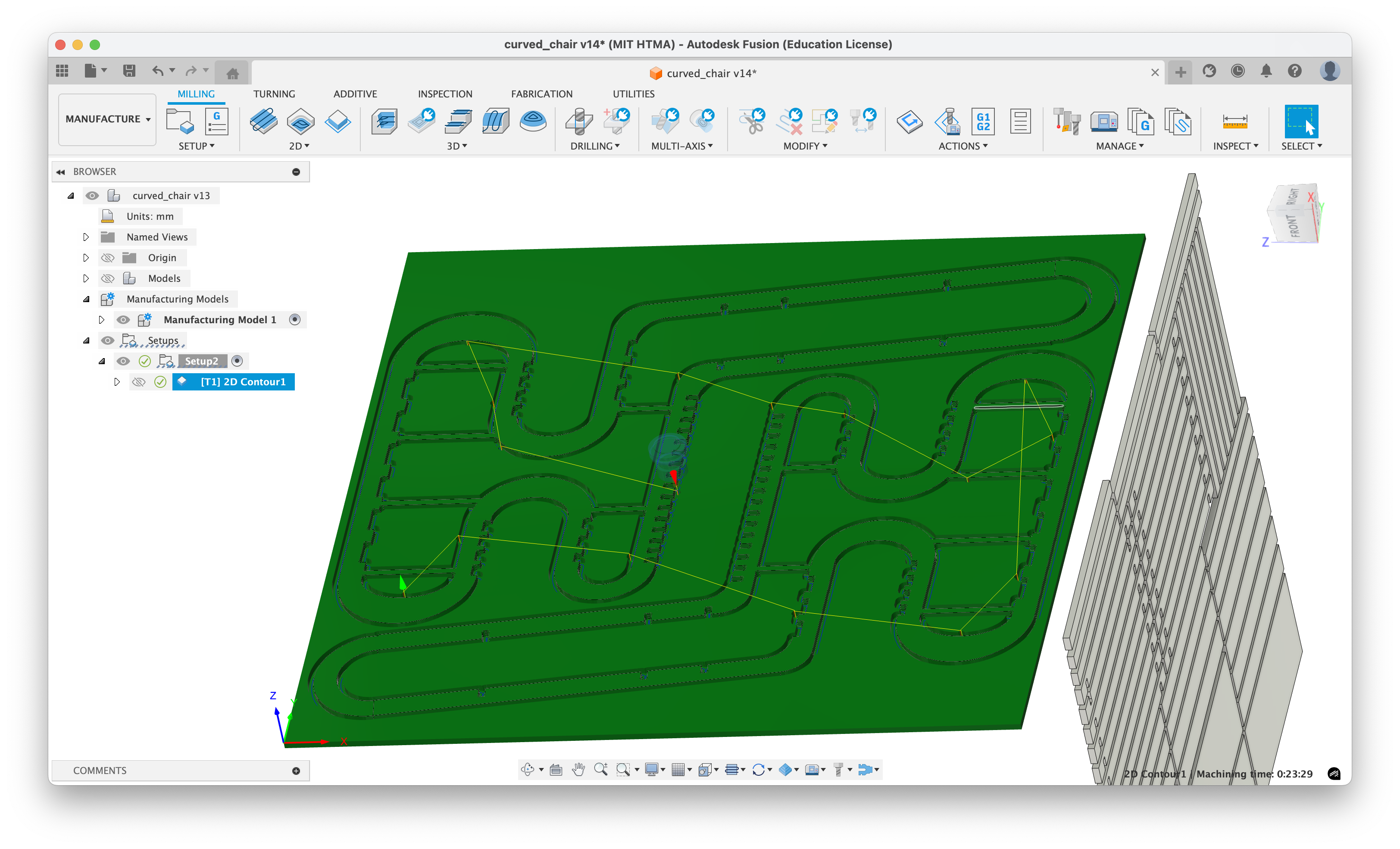 Manufacturing Model Chair