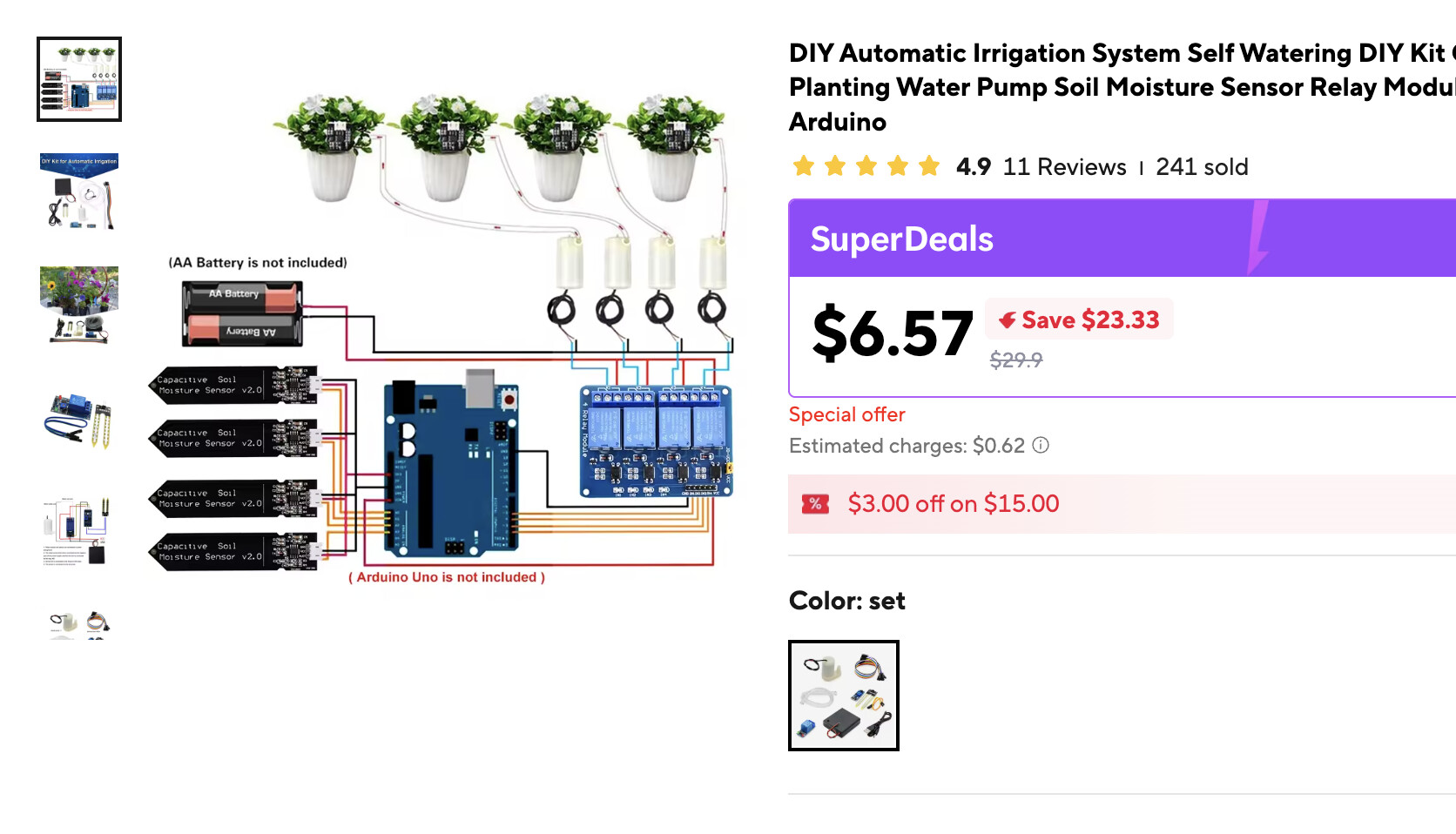 Plant irrigation sensor