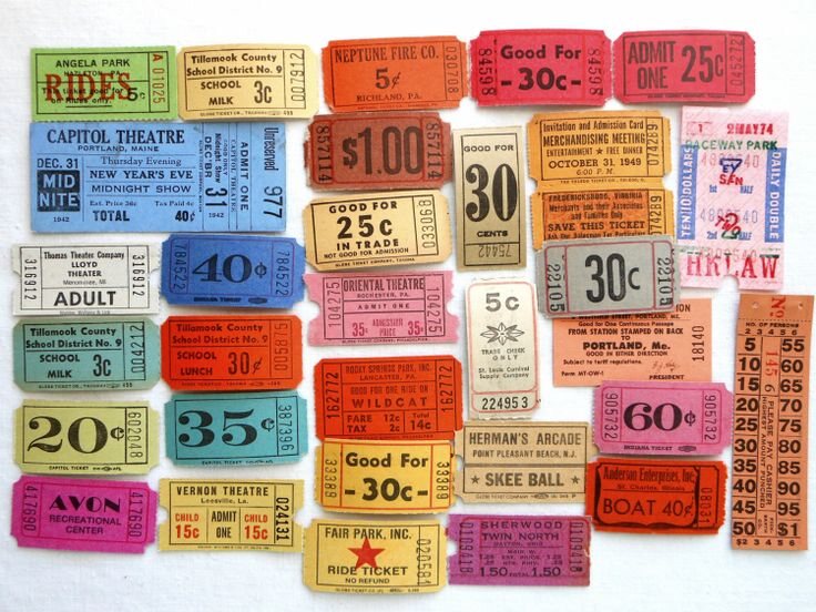 Raffle ticket inspiration